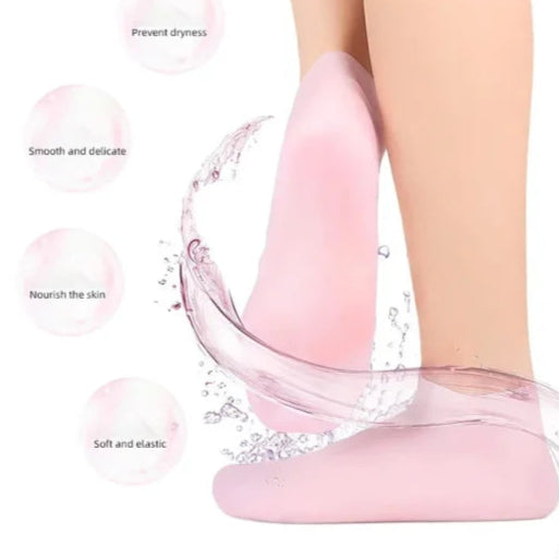 01 Pair Silicone Jelly Socks Gel Moisturizing Socks Foot Care Protector Accessories