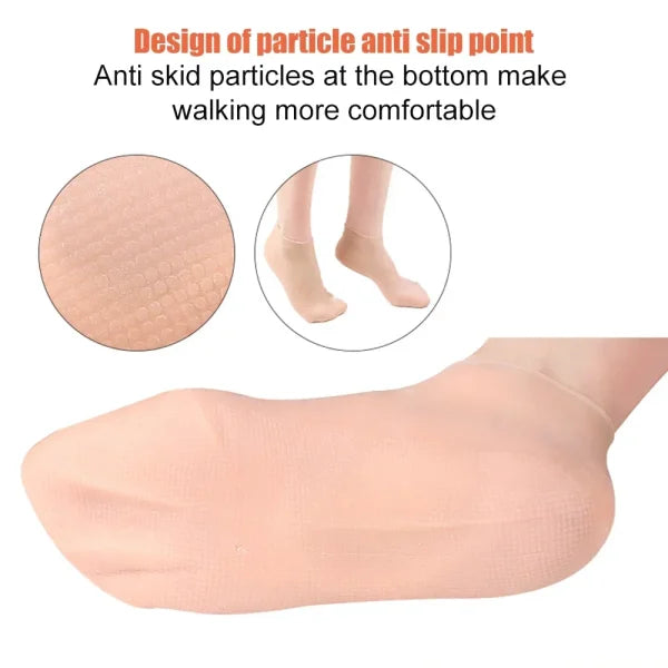 01 Pair Silicone Jelly Socks Gel Moisturizing Socks Foot Care Protector Accessories