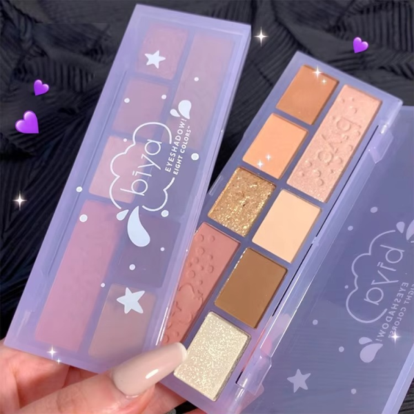 Korean Trending Flash Eight-color Eye Shadow Palette By Biya Cosmetics