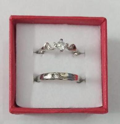 1 Pair Of Couple Ring For Engagement And Friendship Gift(Stainless Steel Ring) Jewelry