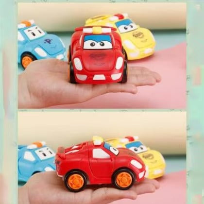 High Quality 1 Pc – Pull Back Robot Car Toys – Push & Go Convert Robot Cars Friction Powered Vehicle