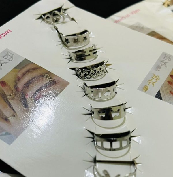 10 Pcs – Multi Color Ring Set Fashion Jewelry