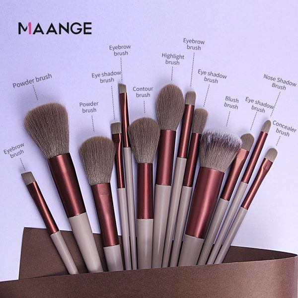 13 Pcs Professional Makeup Brushes Set Cosmetics (Free Shipment)