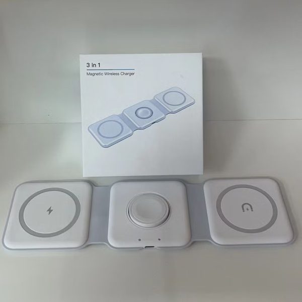 15w 3 In 1 Magnetic Wireless Fast Charger iPhone, Apple Watch & Air-pods Accessories (Free Shipment)