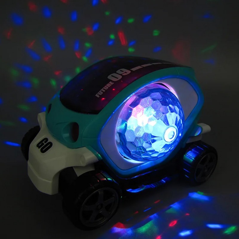 09 Future Dynamic Music With Colourful 3D Lights Car Toys (Free Shipment)