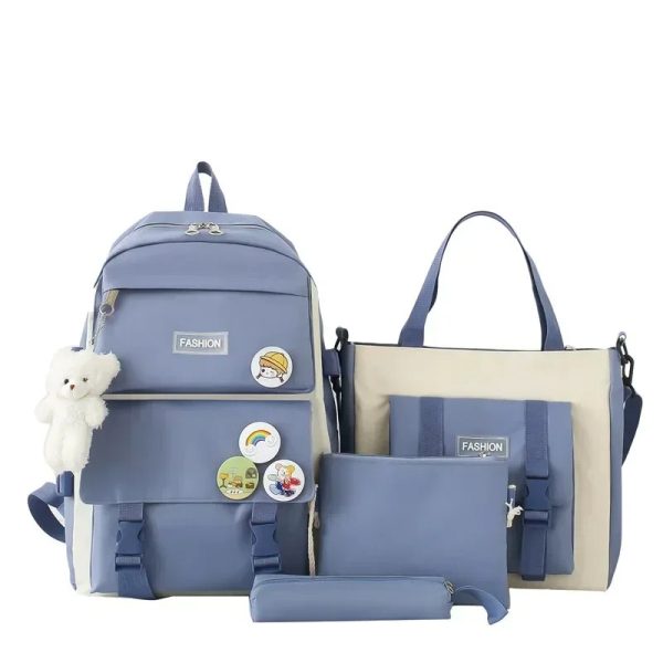 Best Quality Four Piece School Bag Set Stylish & Practical (Free Shipment)