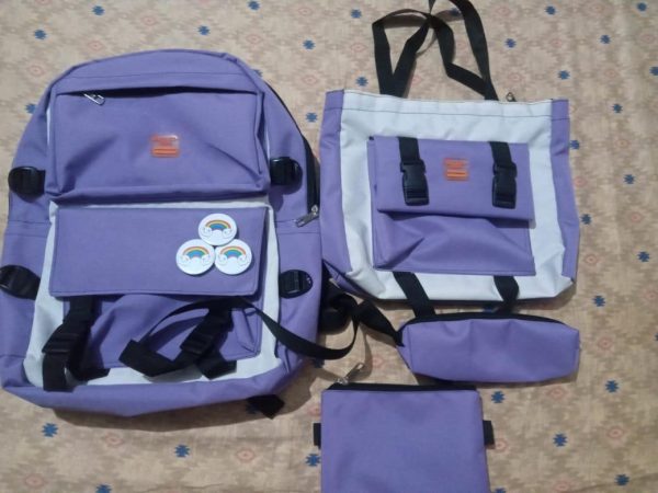 Best Quality Four Piece School Bag Set Stylish & Practical (Free Shipment)