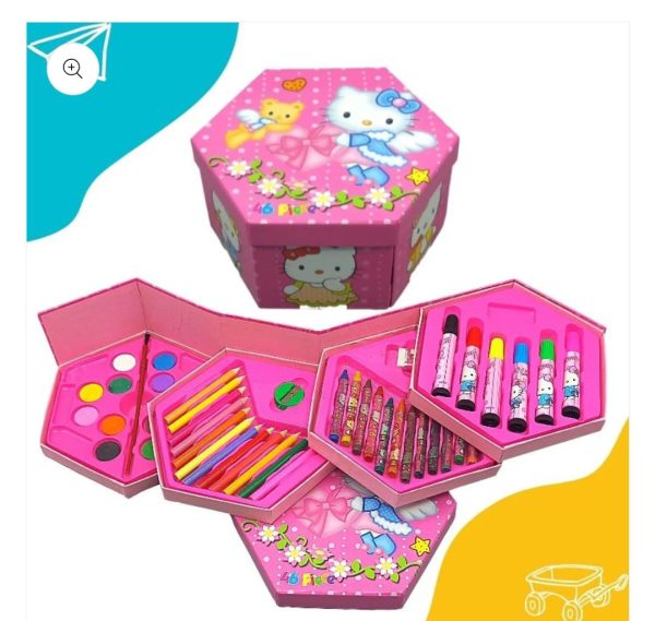 46 Pcs Painting Colour Kit For Kids (random Design Color)
