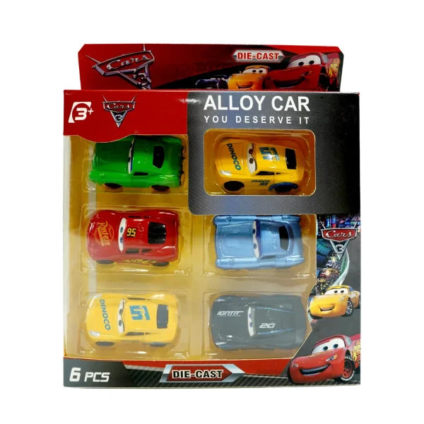 6-piece Mini Metal Alloy Car Set – Durable Toys Vehicles (Free Shipment)
