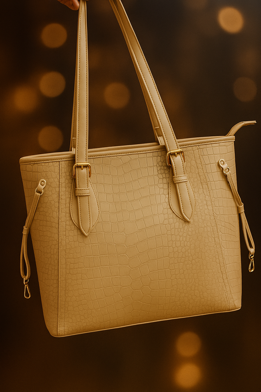 Urban Croco Carryall Tote Bag