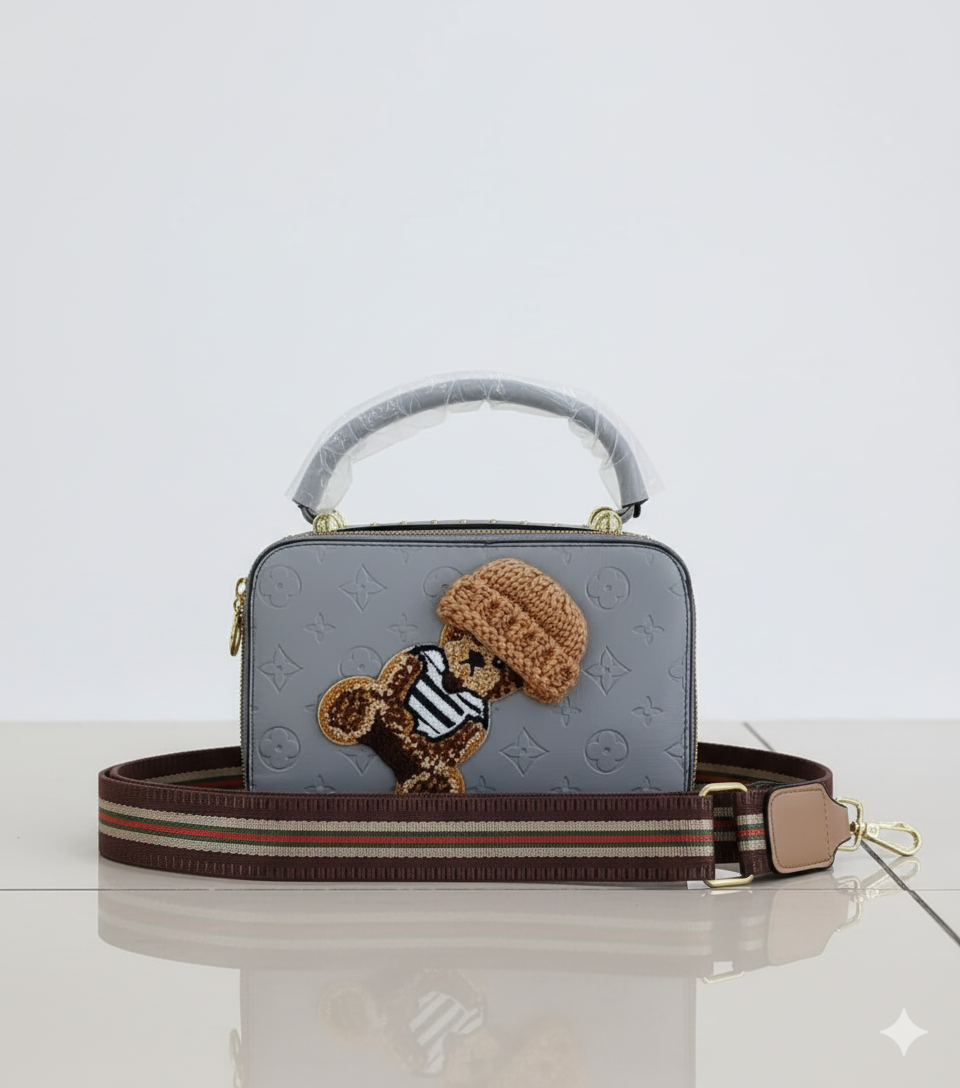 Teddy Charm Box Bag