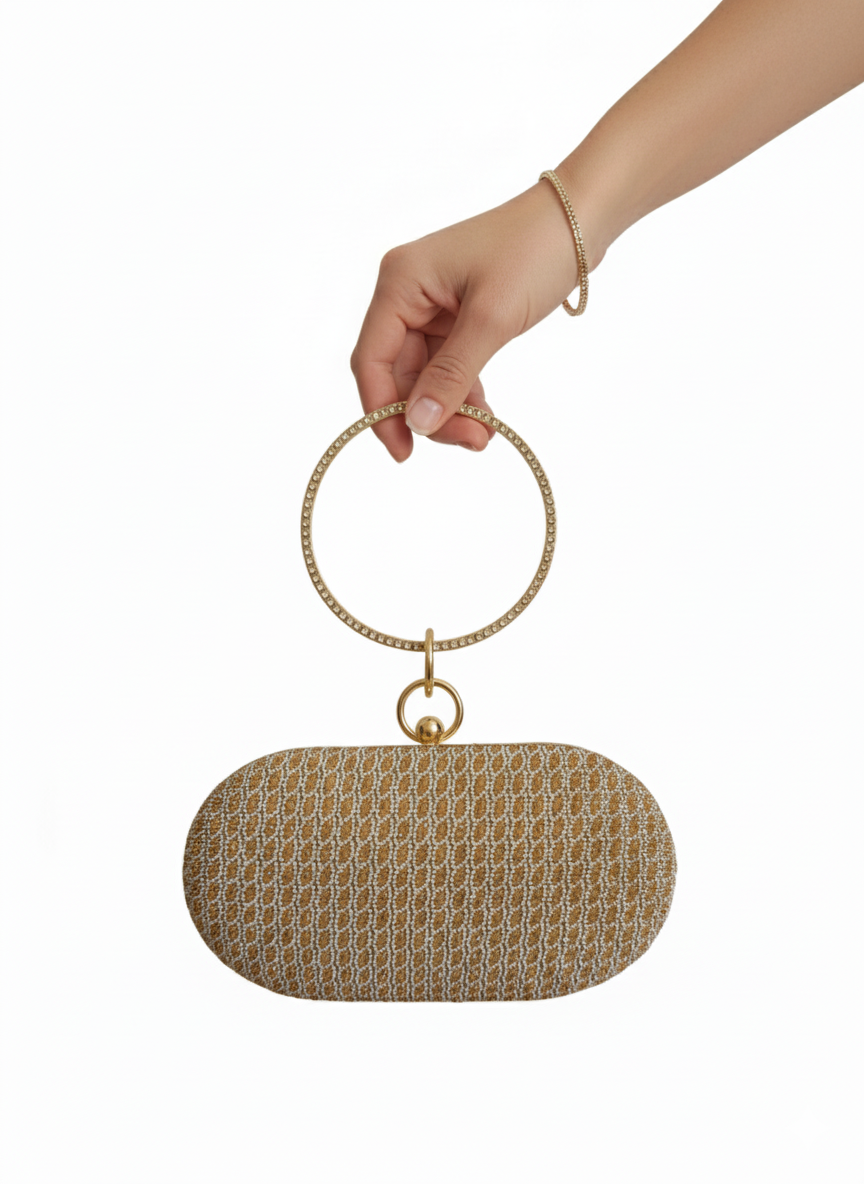 Gleaming Circle Elegance Clutch / Bag