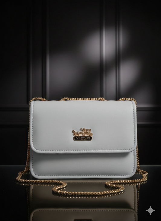 Sling Box Style Logo Cross Body Bag