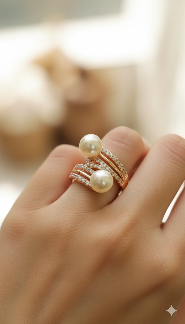 Venus Glow Adjustable Ring Jewelry