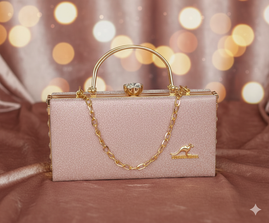 Stones Studded Radiant Rectangle Box Bag