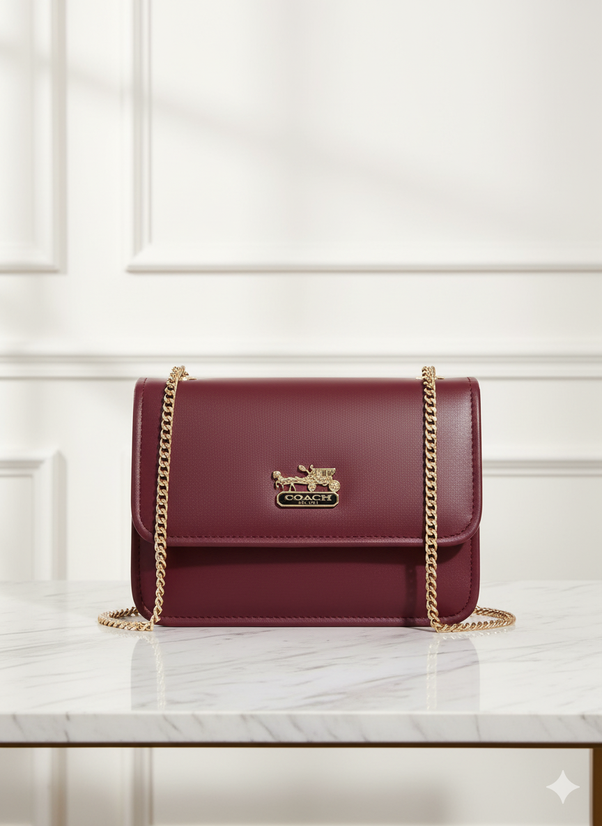 Sling Box Style Logo Cross Body Bag