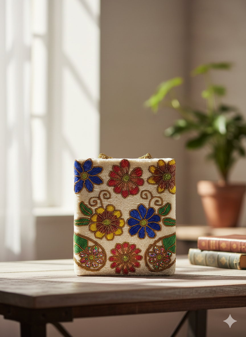 Floral Pearl Hand Made Bags