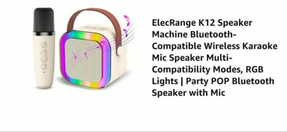 K12 Wireless Audio Microphone Bluetooth Portable Stereo Speaker With 1 Mic Accessories (random Color) (Free Shipment)