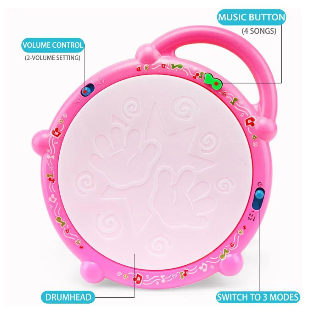 Musical Multi Colored 3D Flash Drum Educational Toys