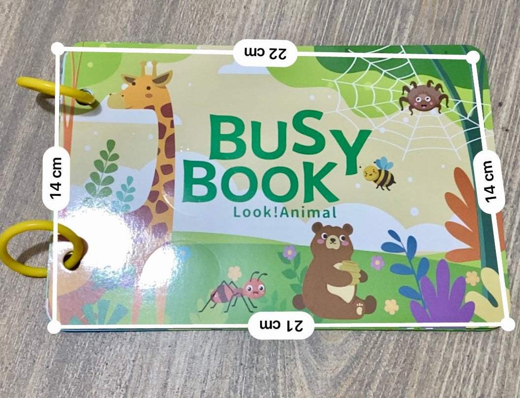 Montessori Baby Busy Book Paste Pictures Activity Early Learning Education Toy For Kids