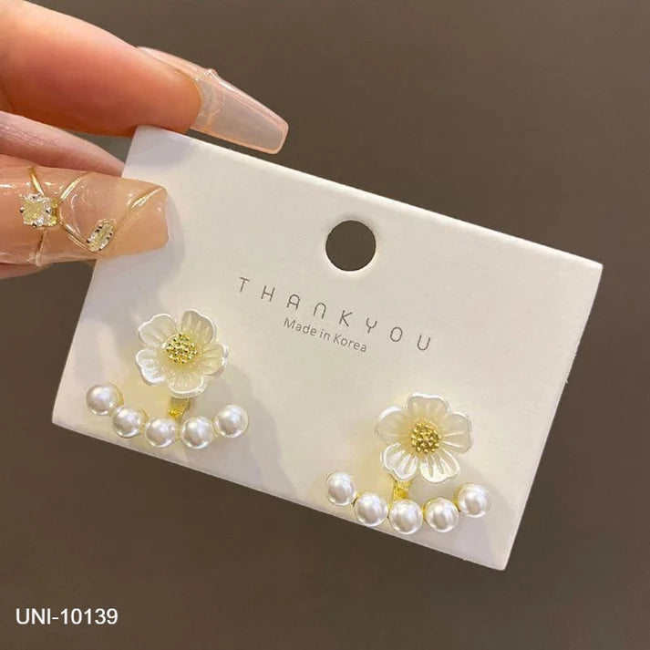 Korean Style Elegant Pearl Drop Ear Cuffs/Ear Stud Jewelry