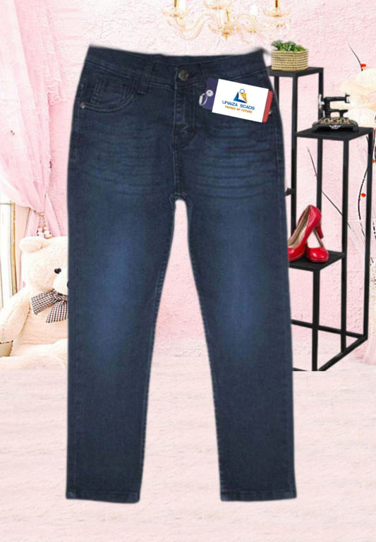 Ladies Slim Fit Jeans Dark Blue Denim