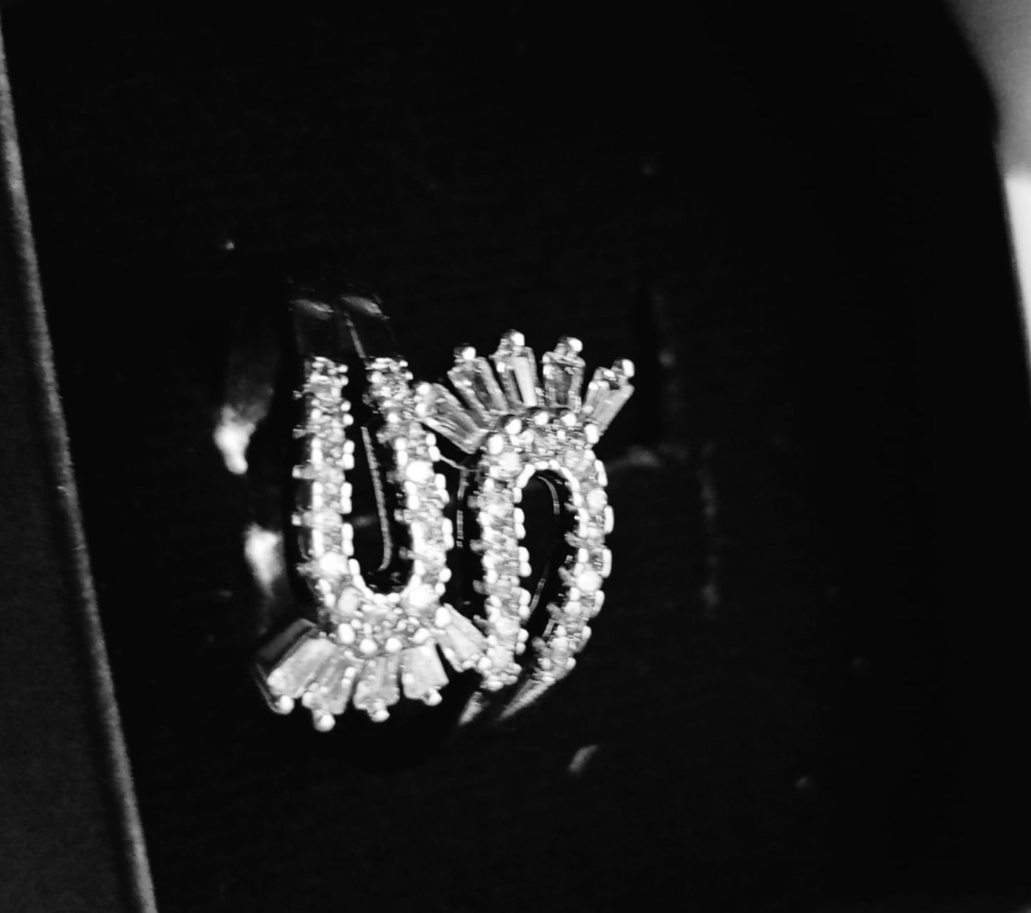 Luxury Diamond Cut Silver Plated Ring (Adjustable) Jewelry