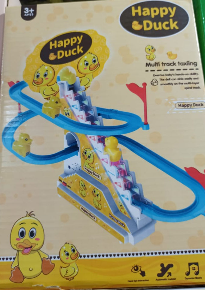 Happy Duck Track Set Toys With Music & LED Flashing Lights Fun Gifts - Great Birthday Gift