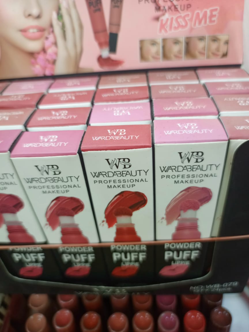 Lipstick/blush Powder Puff Lip Cream Random Color(12ml)Cosmetics