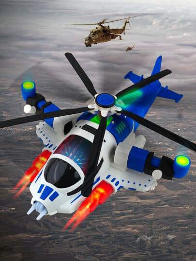Action Chopper Helicopter Lights, Sounds & Bump-n-Go Adventure Toys