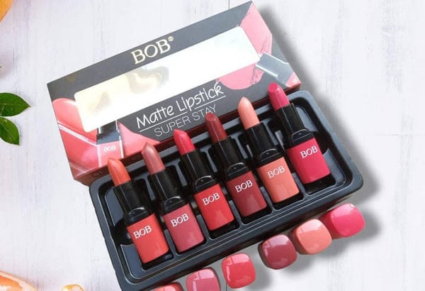 BOB Matte Super Stay Lipstick 6 in 1 Set Cosmetics
