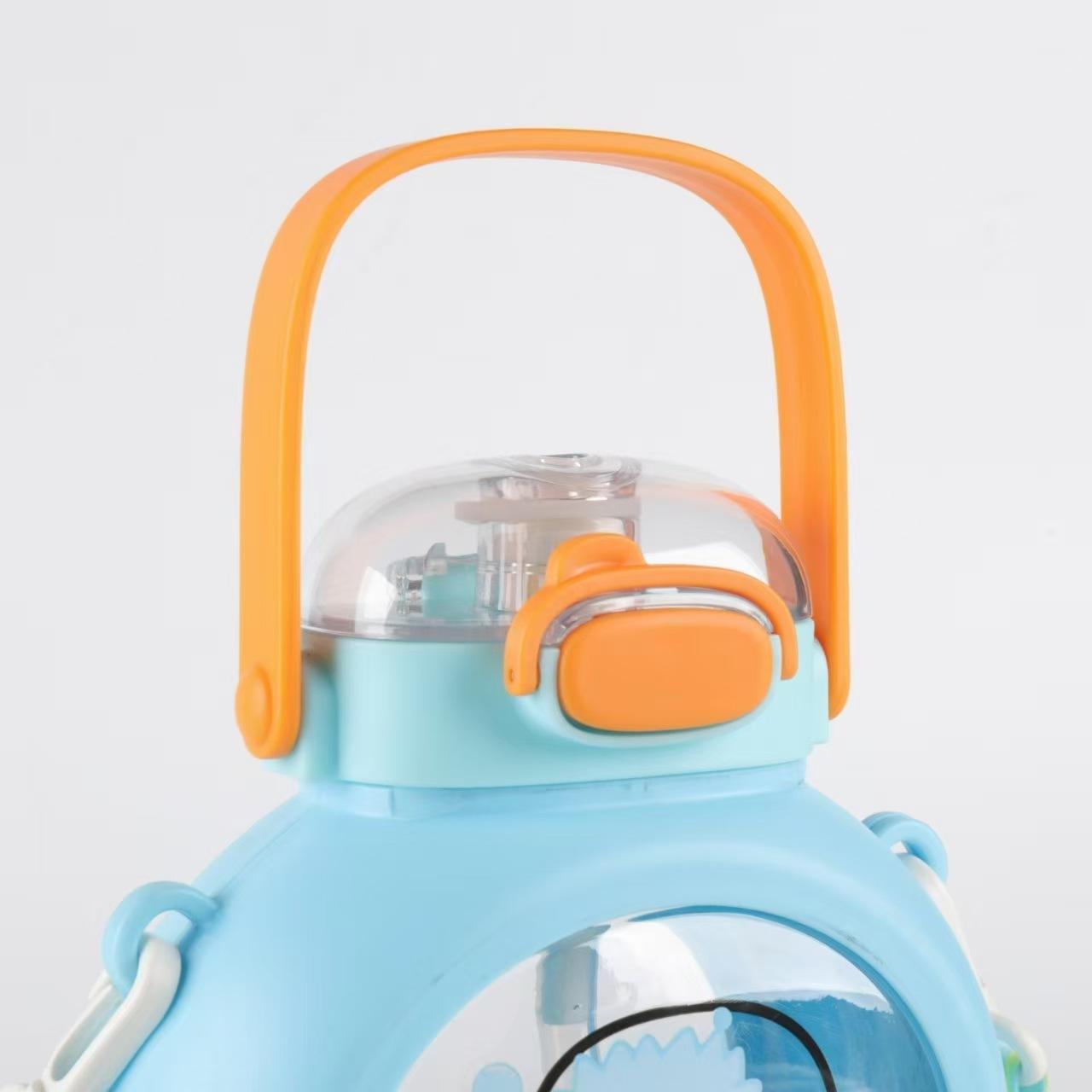 Adorable School Sipper Water Bottle With Moving Wheels For Kids
