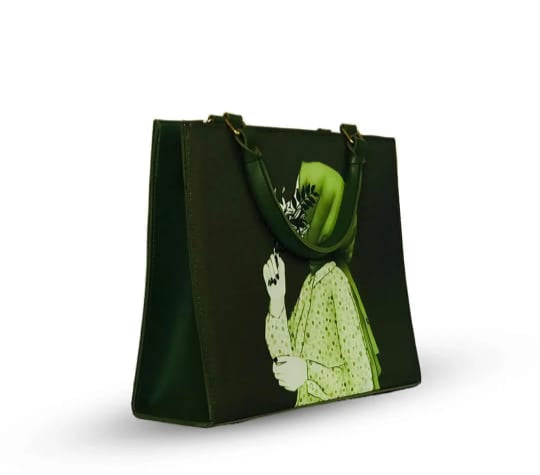 Elegant Hijab Girl Canvas Tote Bag