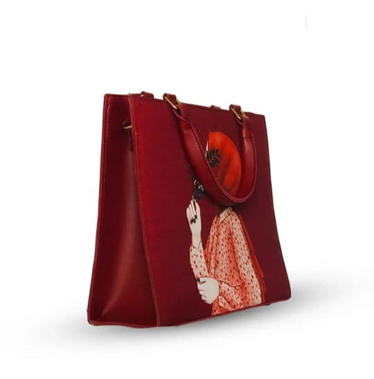 Elegant Hijab Girl Canvas Tote Bag