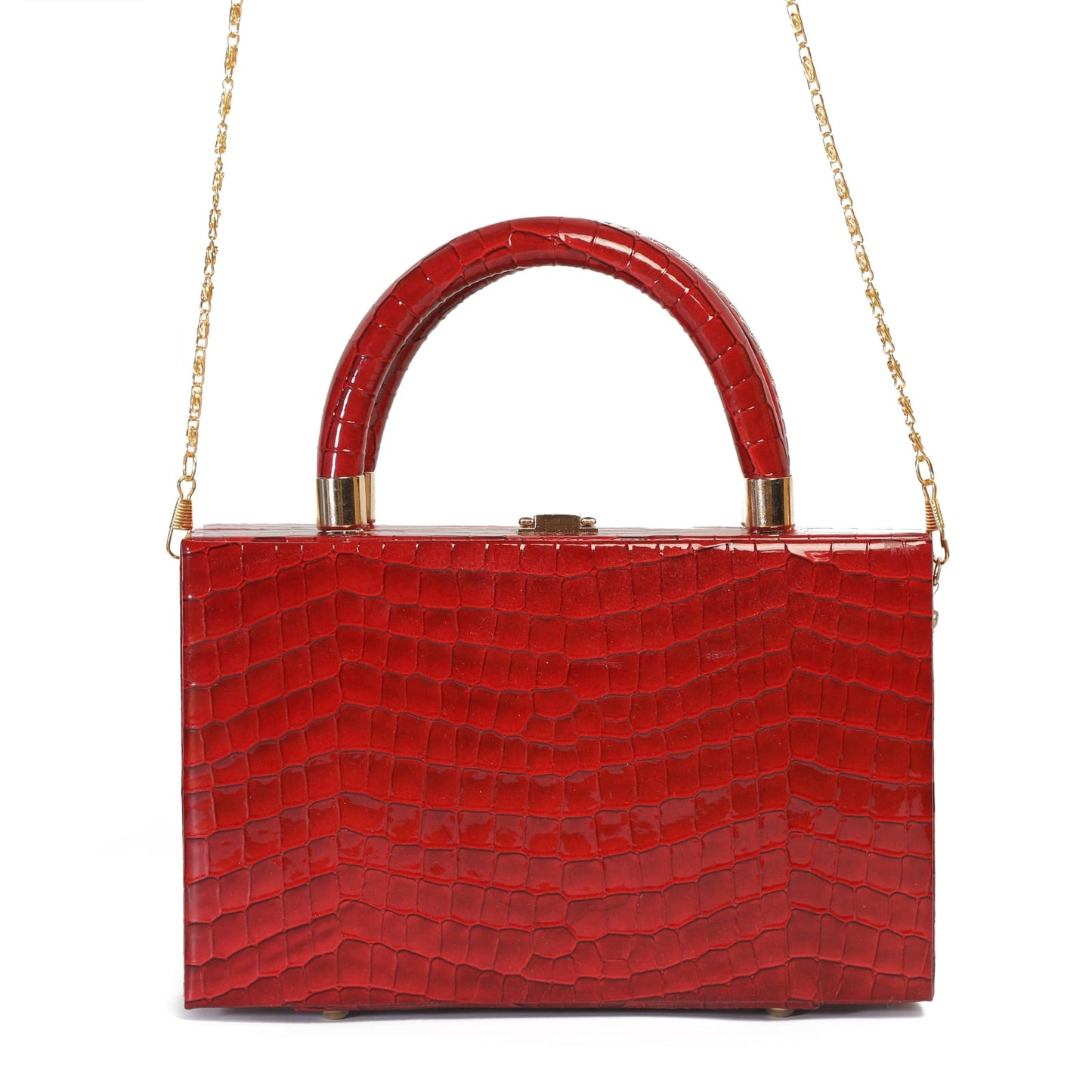 Boxy Double Handle Cross Body /Clutch Hand Bags (Free Shipment)