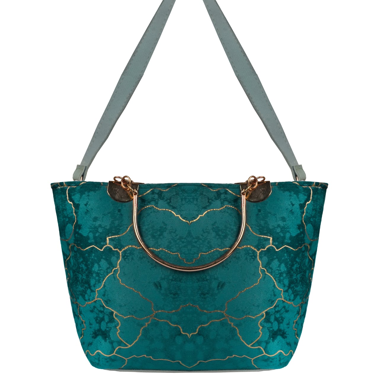 Marble Printed Velvet Shoulder/Hand Bags (Free Shipment)