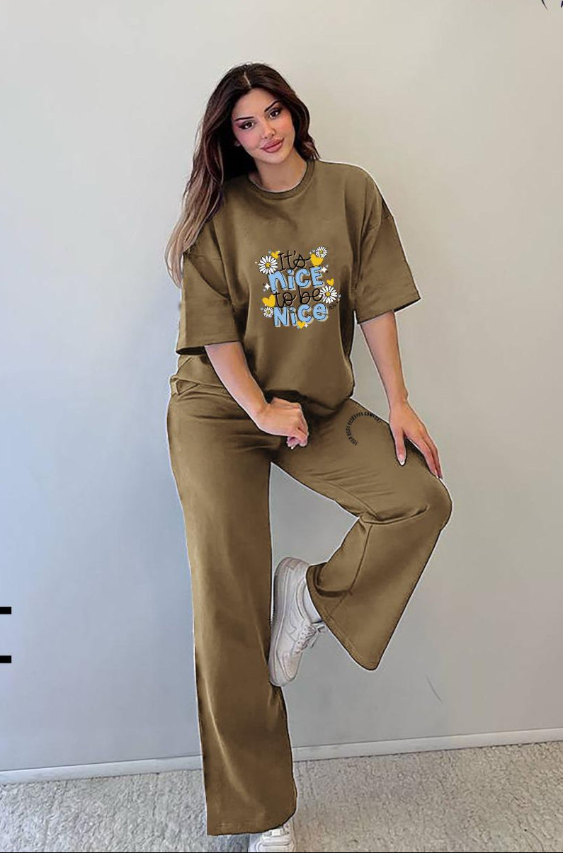 Ladies Branded Cotton Trouser Shirt / Night Wear