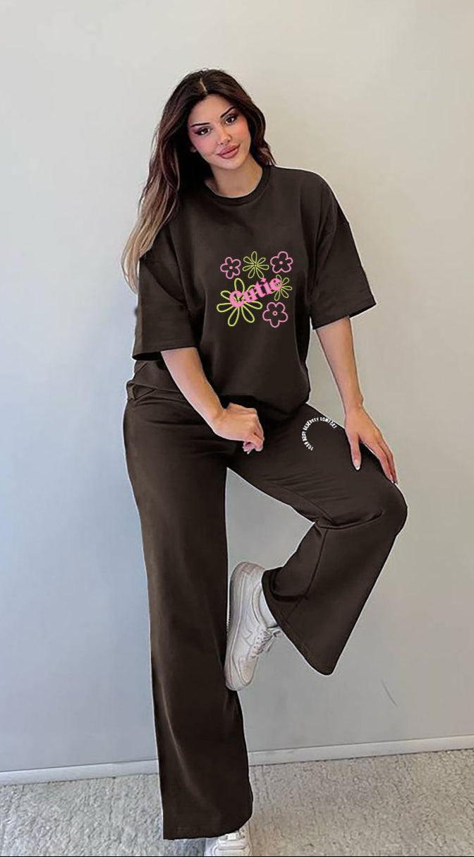 Ladies Branded Cotton Trouser Shirt / Night Wear