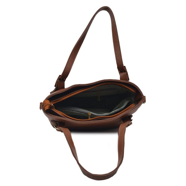 Buckled Shoulder Hand Bags With Long Strap