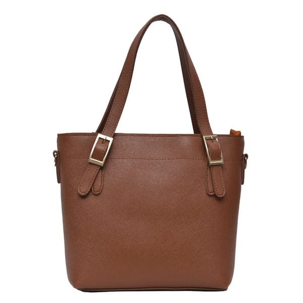Buckled Shoulder Hand Bags With Long Strap