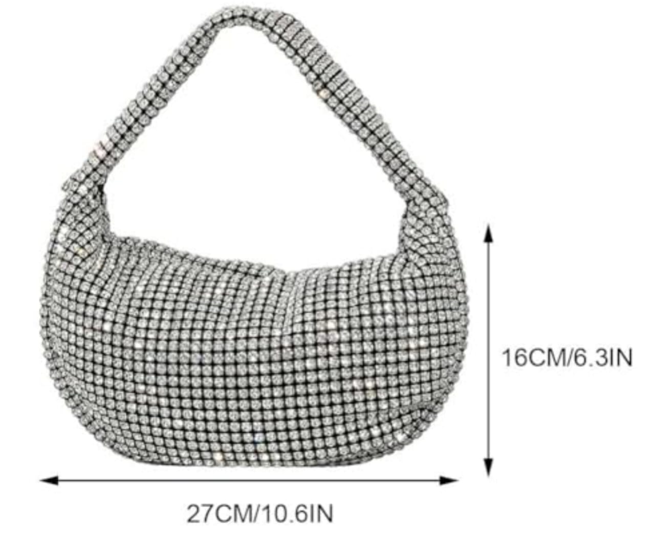 Rhinestone Crescent Party Bags /Evening Purse