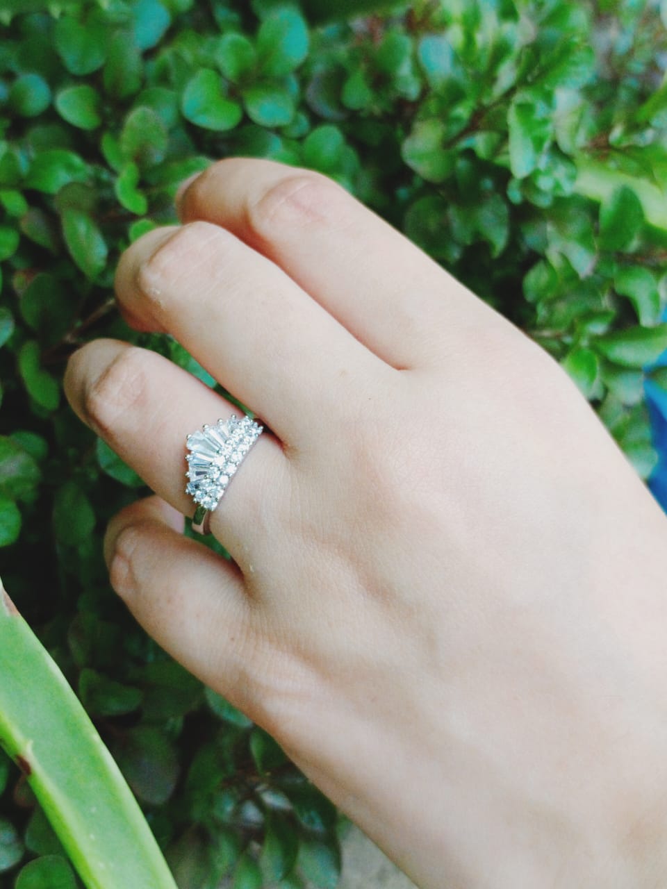 Radiant Crown Silver Plated Ring Jewelry (Adjustable)