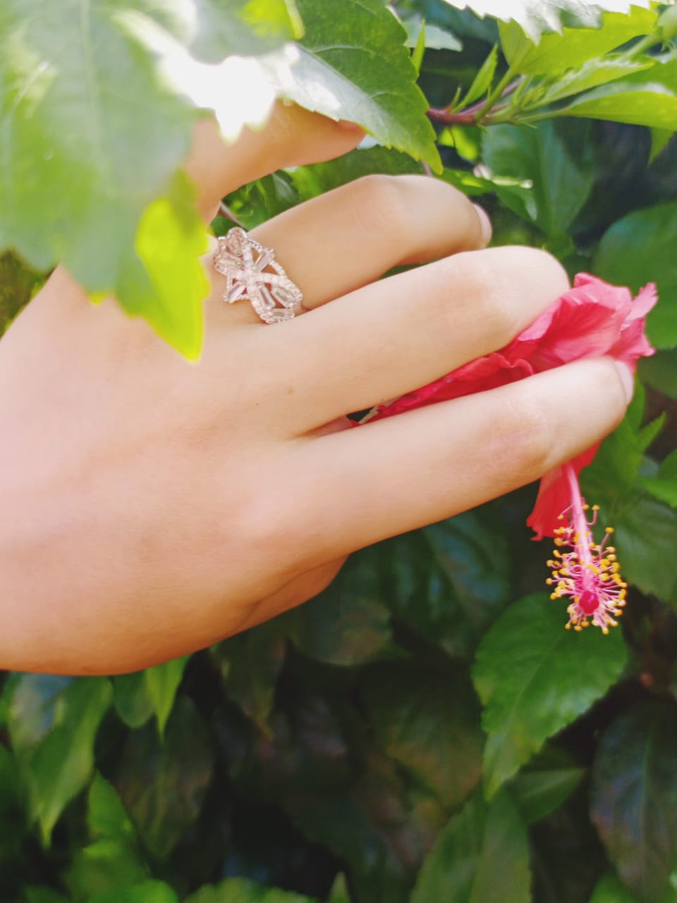 Starlace Bloom Silver Plated Ring Jewelry (Adjustable)