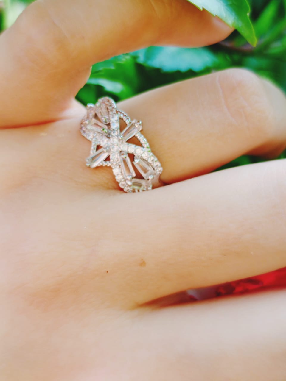 Starlace Bloom Silver Plated Ring Jewelry (Adjustable)