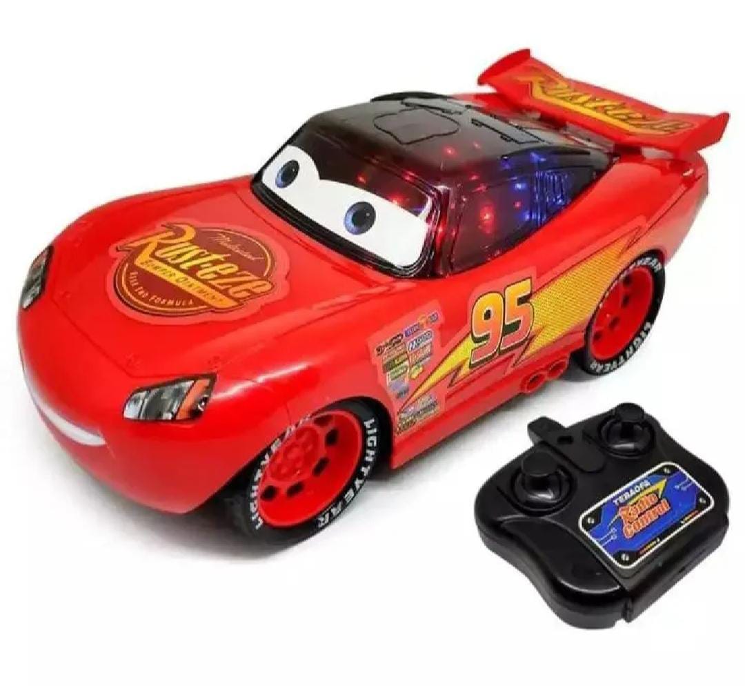 Disney 3D McQueen Remote Control Car With Colorful Lights Toys