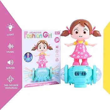 360° Rotating Musical Dancing Baby Toy With LED Lights