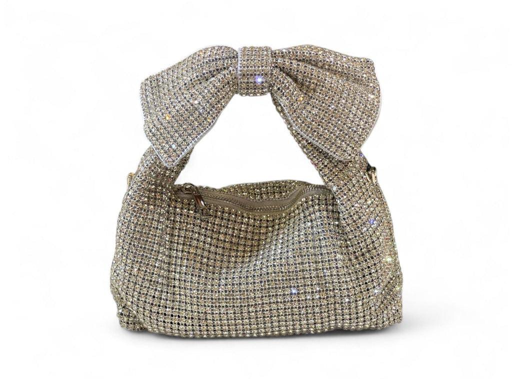 Glamour Bow Crystal Evening Bag