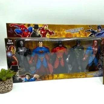 Superhero Legends Action Figure Set – 5 Pcs Toys