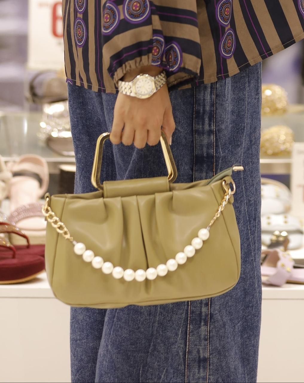 Pearl Chain Glamour Purse / Bags