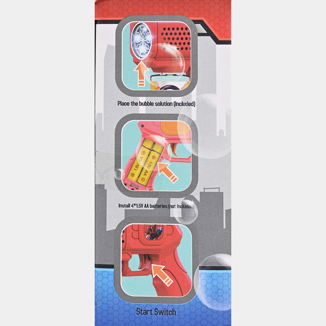 Electric Bubble Gun Blaster With Lights Toys